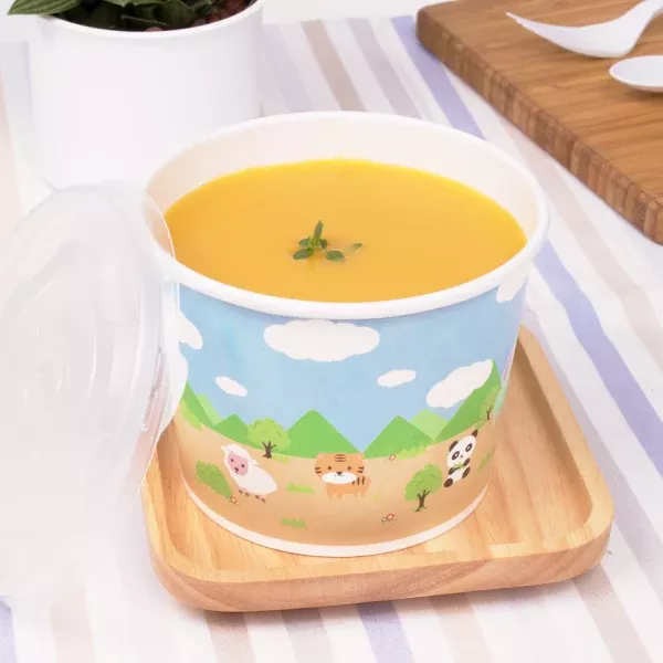 [1,000 ct] 16 oz Paper Food Containers