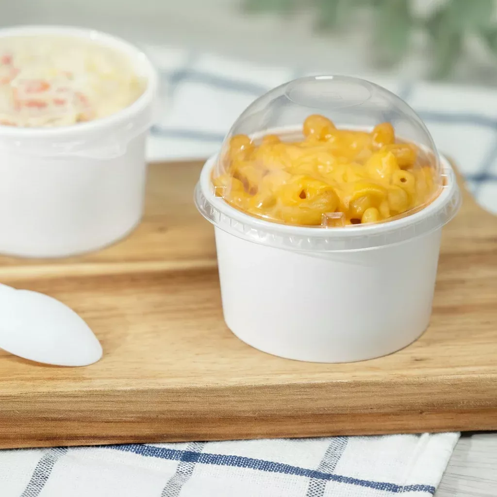 [1,000 ct] 5 oz Food Container Dome Lids