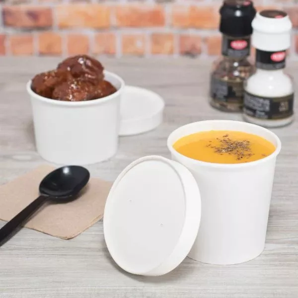 [1,000 ct] Paper Food Container Lids