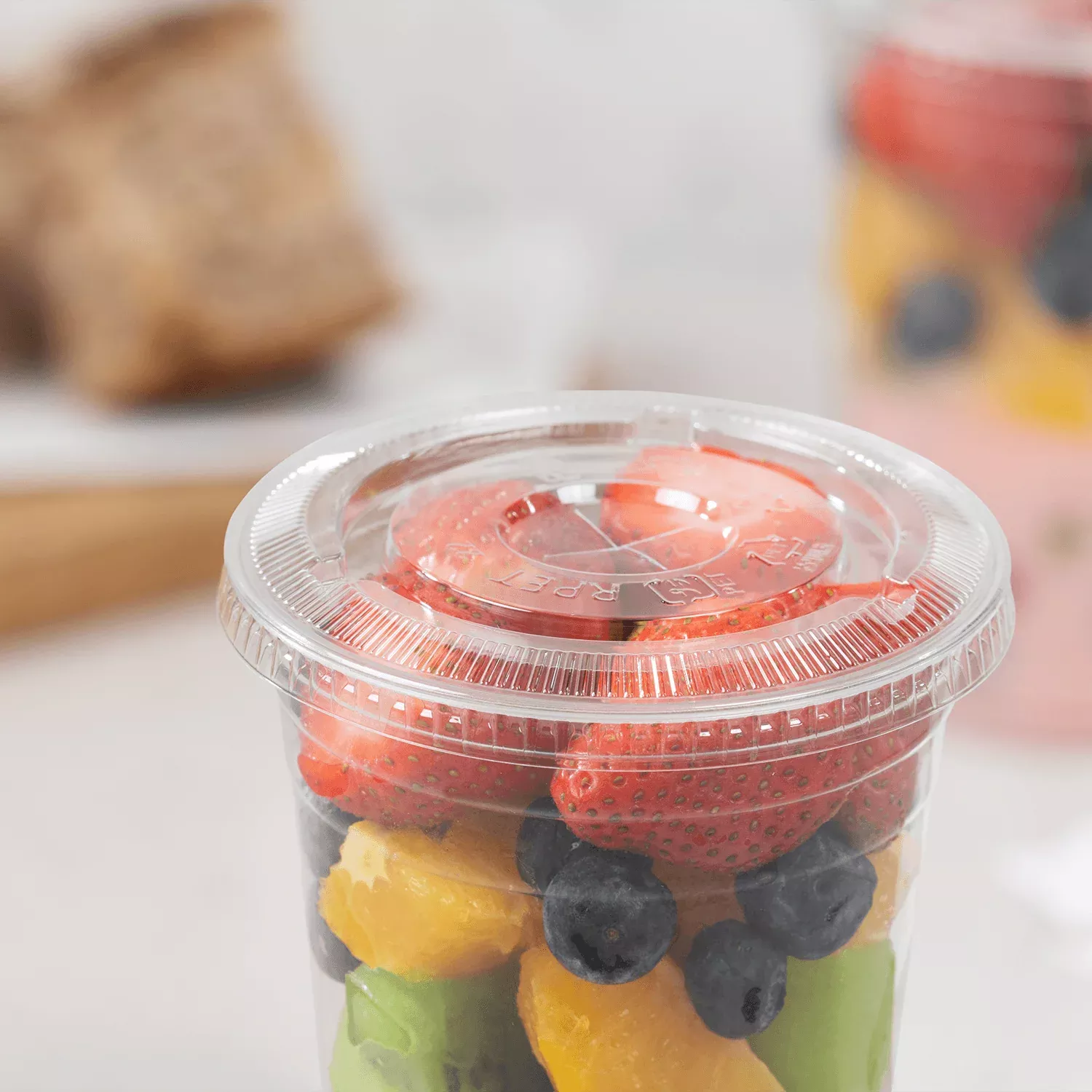 [1,000 ct] Plastic Cup Flat Lids