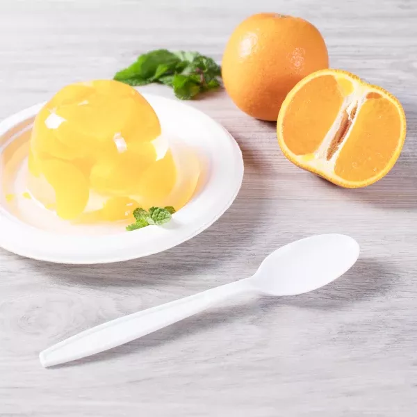 [1,000 ct] PP Plastic Extra Heavy Weight Tea Spoons, White