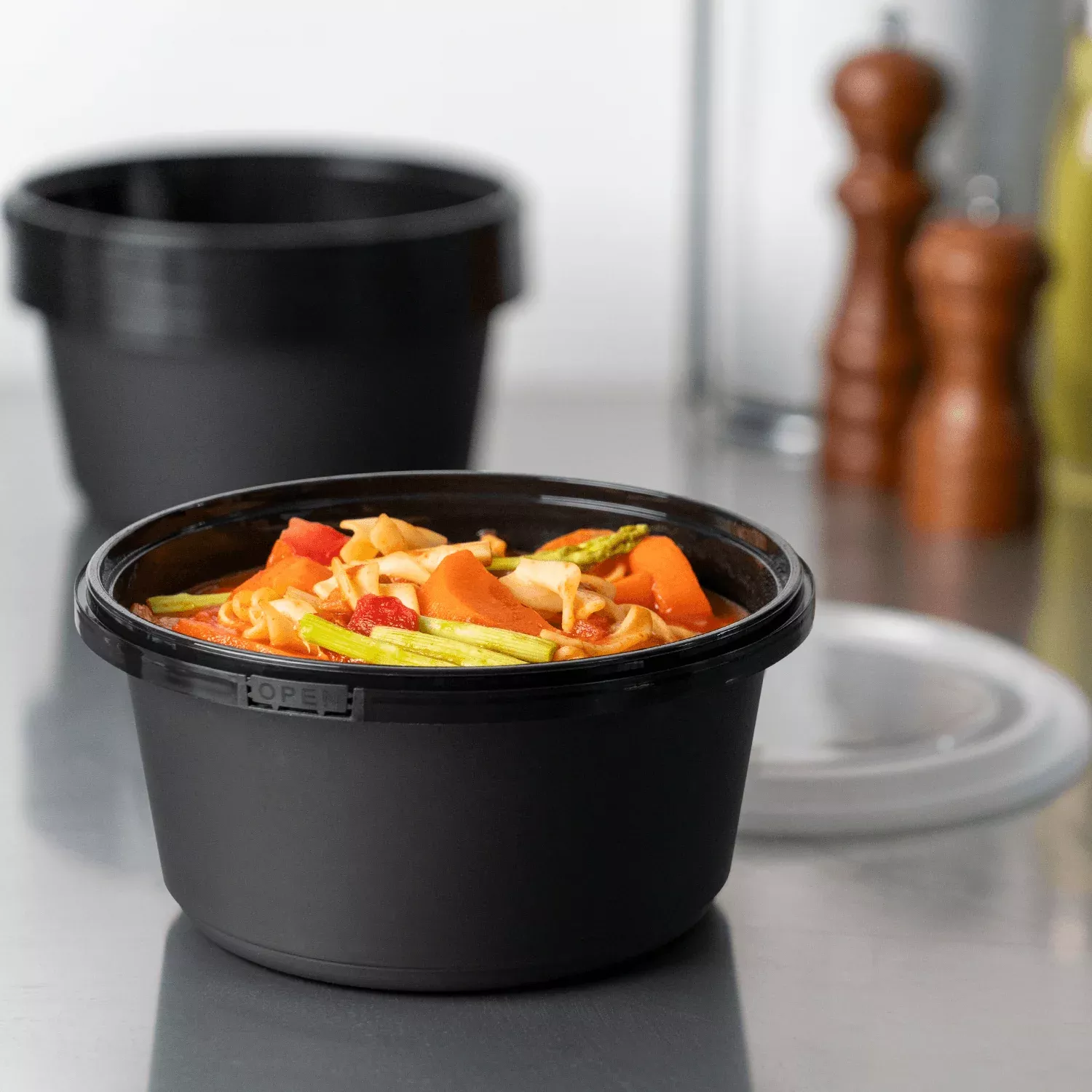 [150 sets] 44 oz PP Tamper Resistant Injection Molded Microwaveable Bl
