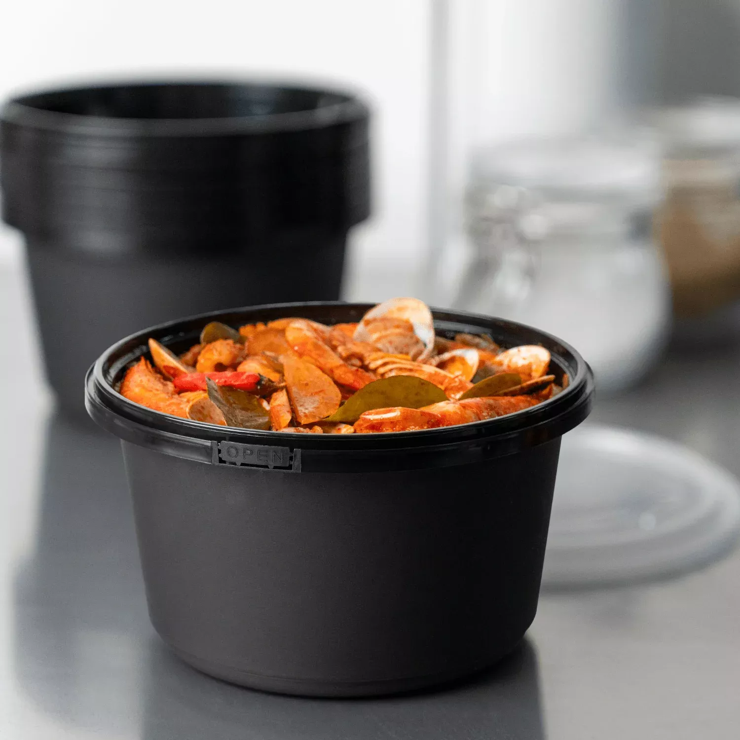 [150 sets] 52 oz PP Tamper Resistant Injection Molded Microwaveable Bl
