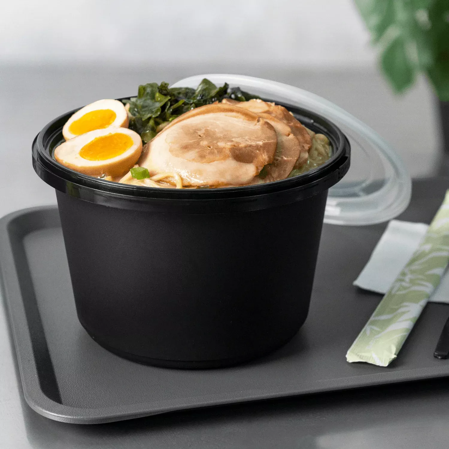 [150 sets] 60 oz PP Tamper Resistant Injection Molded Microwaveable Bl