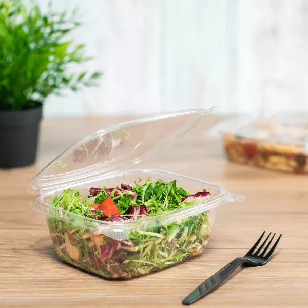 [200 ct] 32 oz Hinged Deli Container
