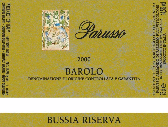 2000-parusso-bussia-riserva-oro-per-francesco-2000-3000ml 2000 Parusso Bussia Riserva Oro Per Francesco 2000 3000mL
