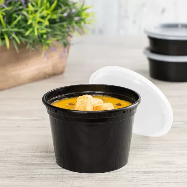 [240 sets] 16 oz Deli Containers with Lids