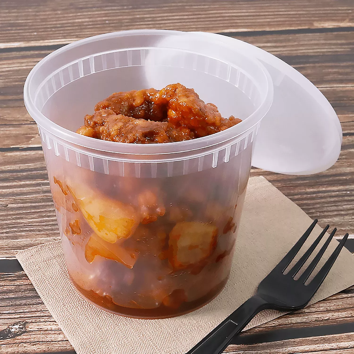 [240 sets] 24 oz Deli Containers with Lids
