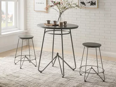 3-piececounter-height-set-in-gray-oaksandy-gray 3 PieceCounter Height Set In Gray OakSandy Gray
