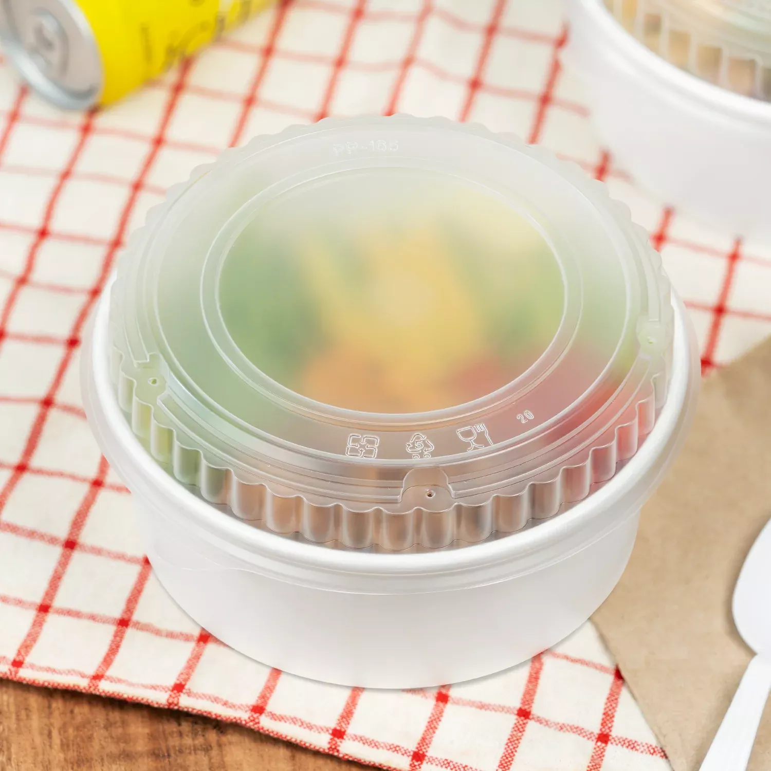 [360 ct] Dome Lid for 32 oz Paper Short Bucket