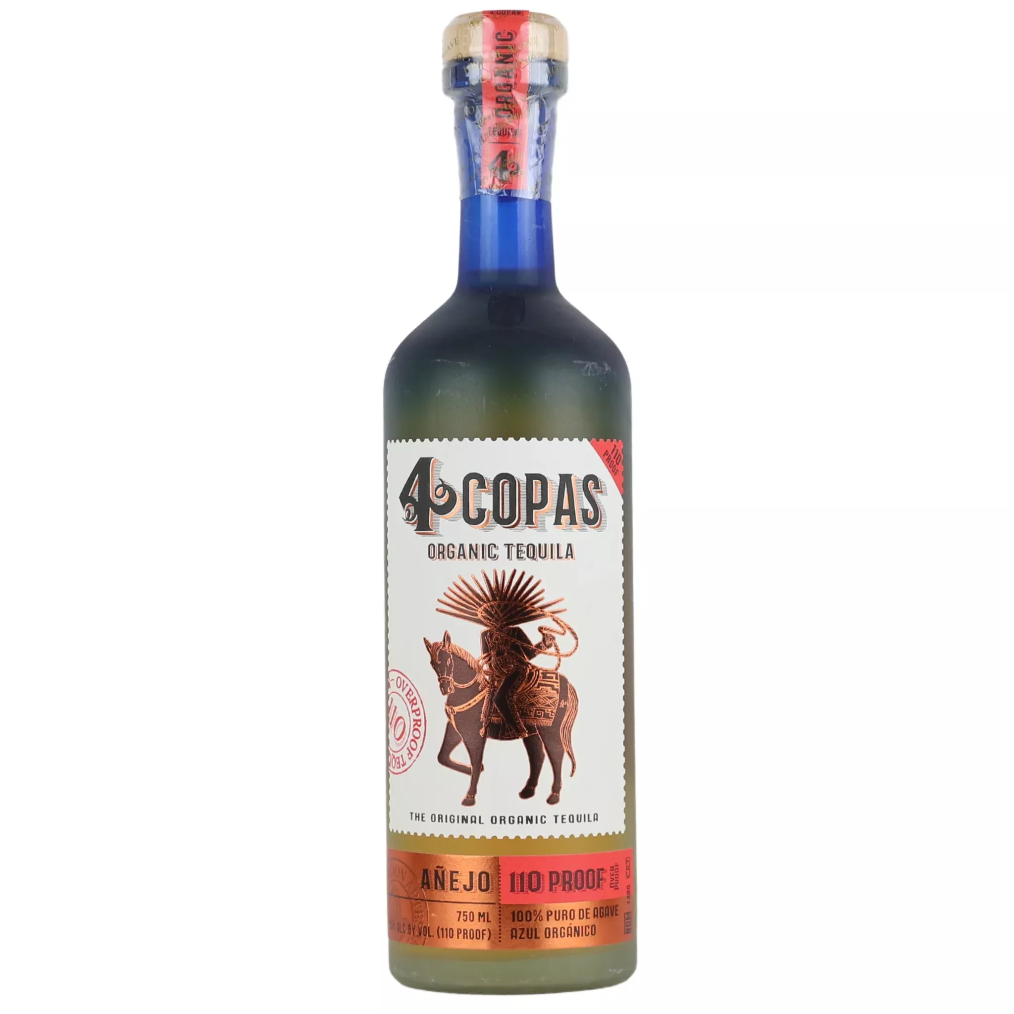 4-copas-110-proof-anejo-tequila 4 Copas 110 Proof Anejo Tequila