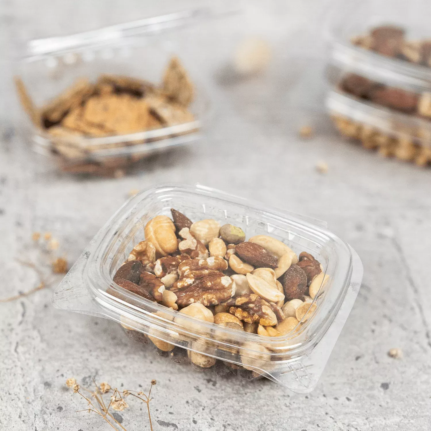 [400 ct] 4 oz Hinged Deli Container