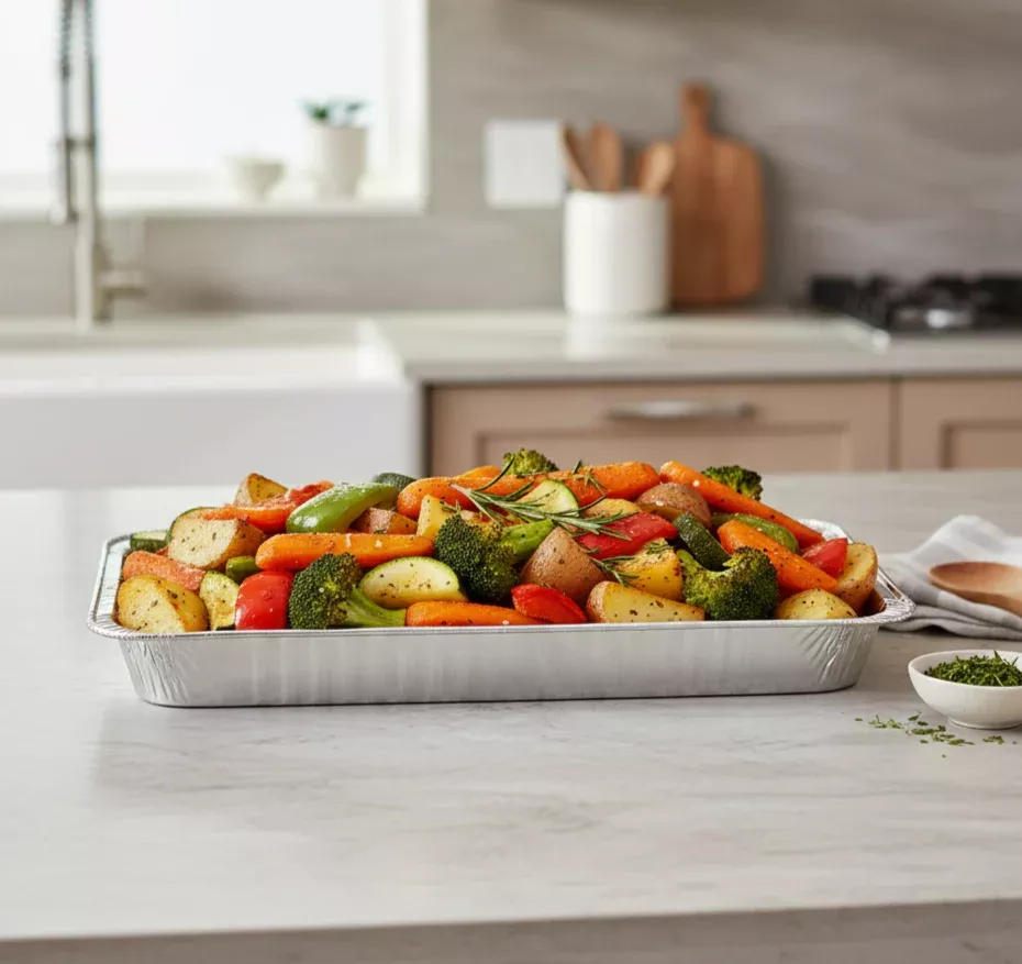 [50 ct] Full Size Aluminum Foil Steam Table Pan, Medium Depth