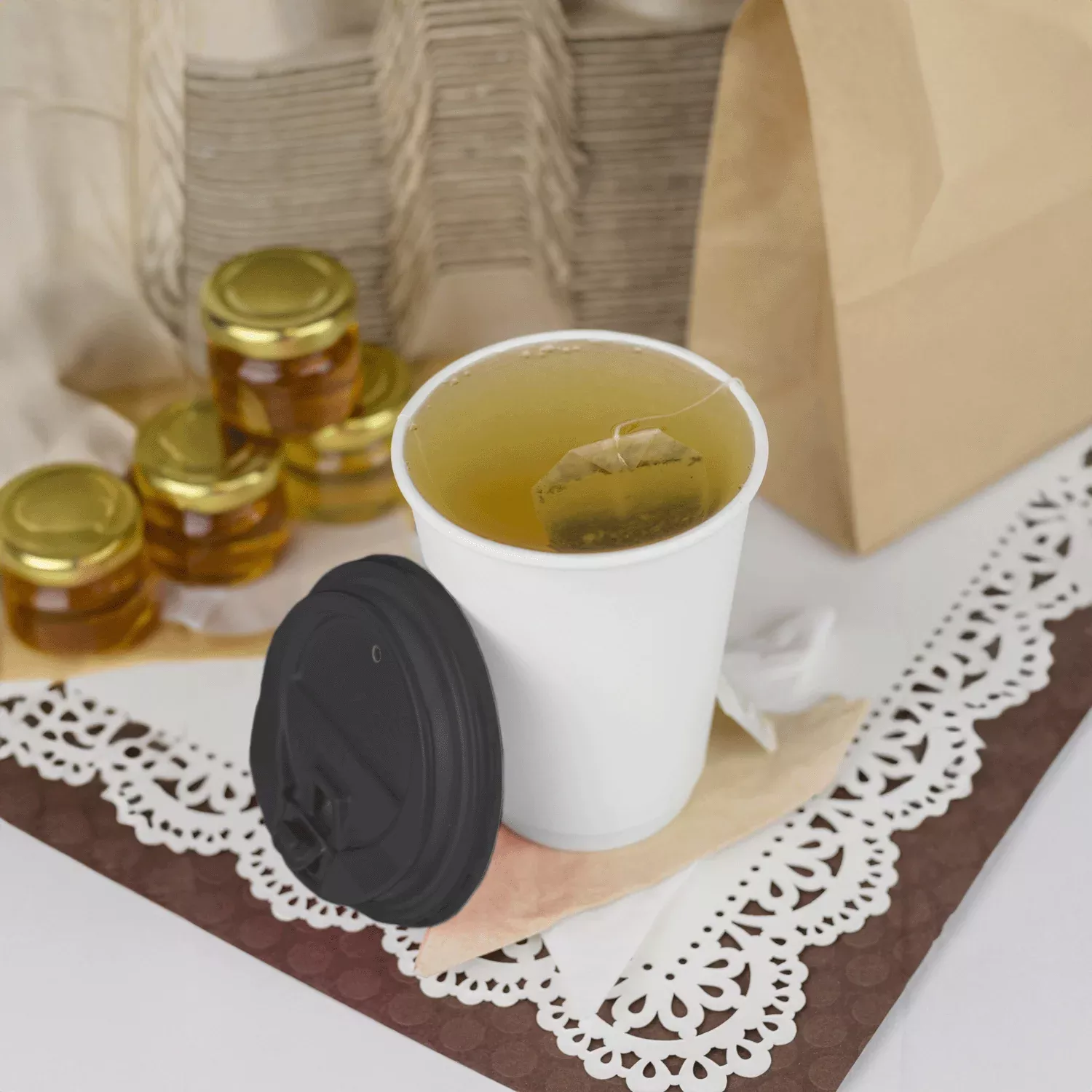 [500 ct] 16 oz Paper Coffee Cups