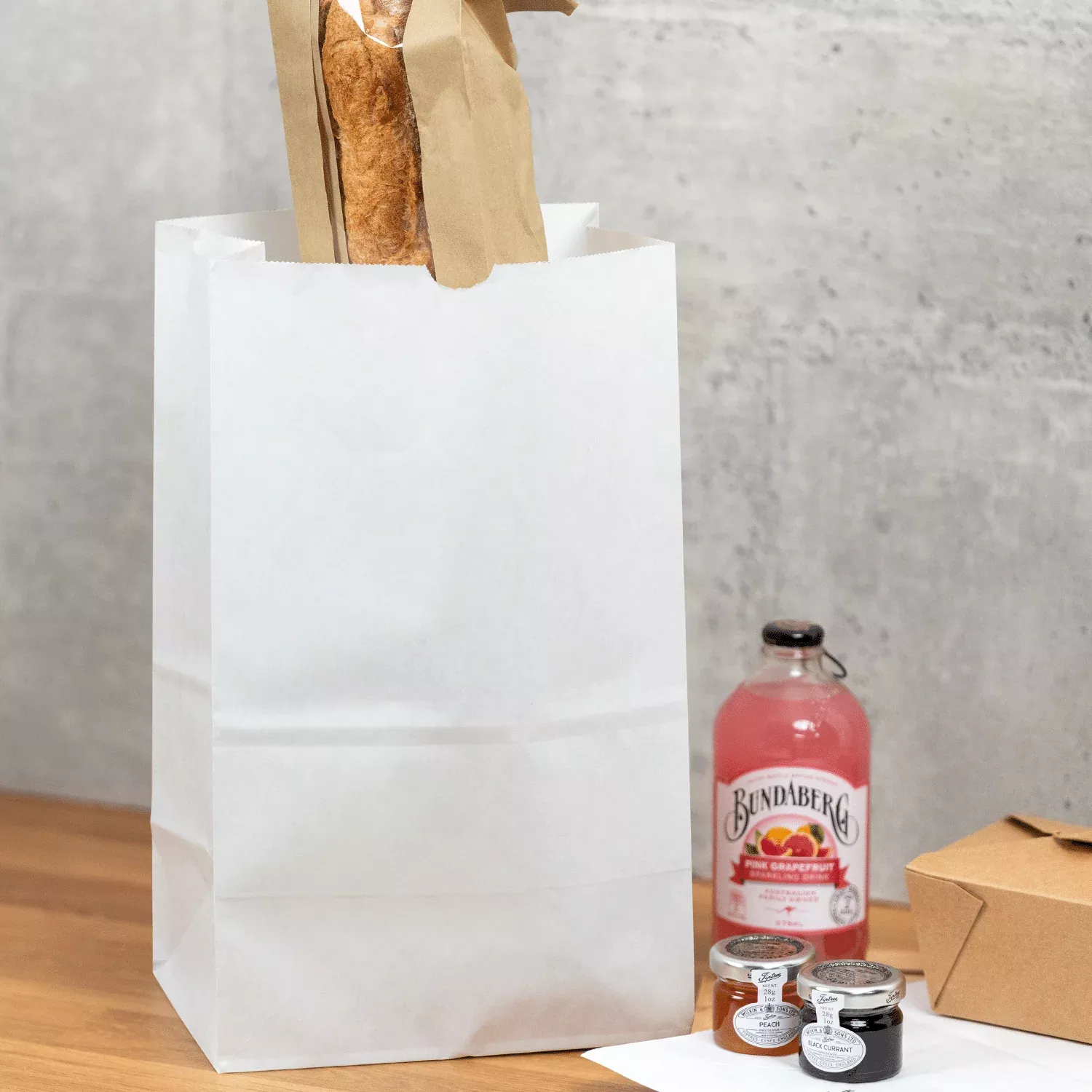 [500 ct] 20lb Shorty Paper Bag