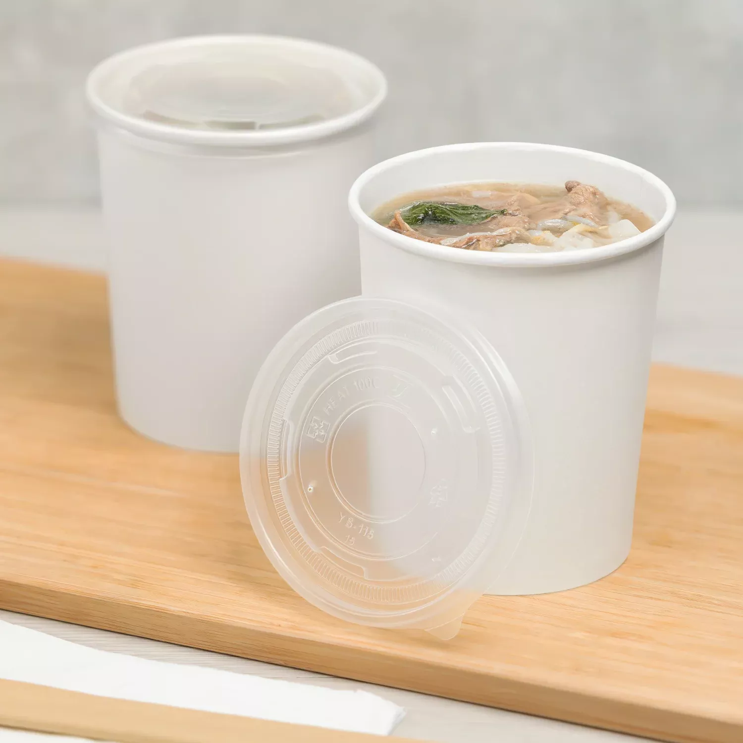[500 ct] 32 oz Food Container Lids