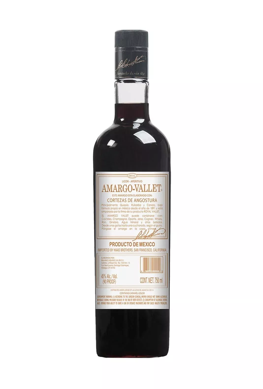 amargo-vallet-bitter-liqueur-angostura-45-750ml Amargo-Vallet Bitter liqueur Angostura 45% 750ml