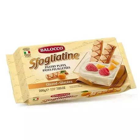 balocco-sfogliatine-glazed-pastry-puffs-200g Balocco Sfogliatine Glazed Pastry Puffs, 200g
