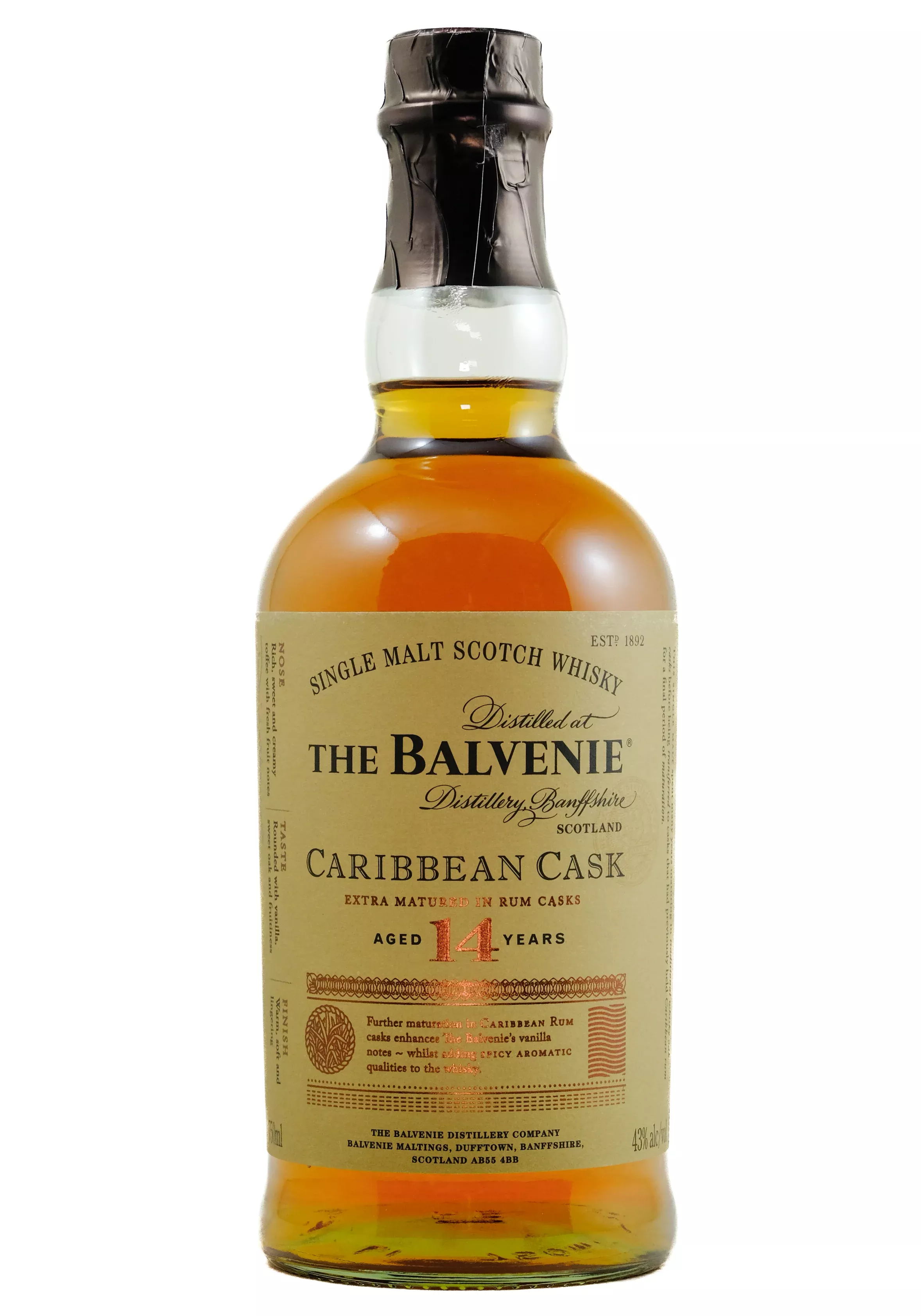 balvenie-14-year-caribbean-rum-casks-single-malt-scotch-whisky Balvenie 14 Year Caribbean Rum Casks Single Malt Scotch Whisky