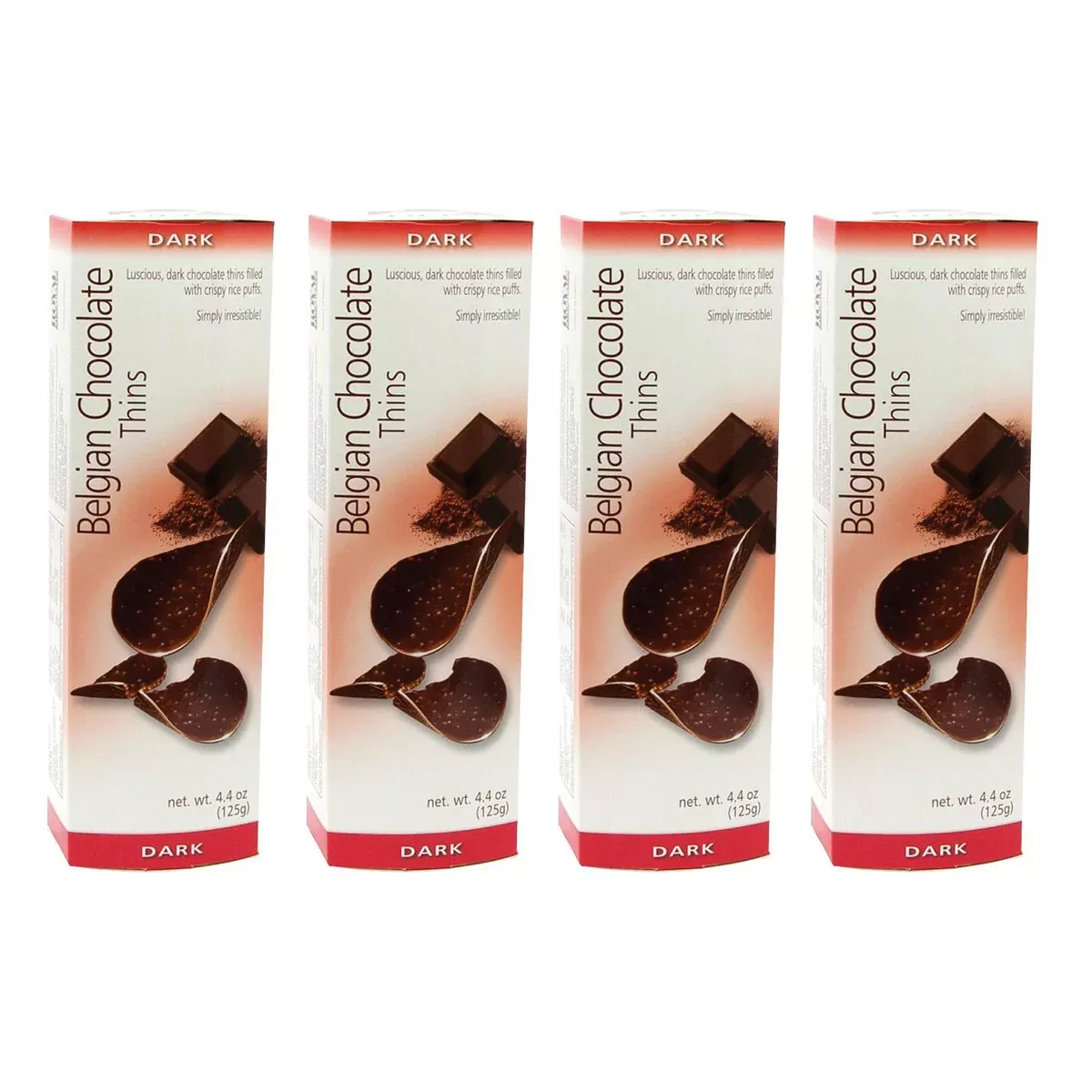 belgian-chocolate-thins-dark-125g-pack-4 Belgian Chocolate Thins, Dark 125g, Pack of 4