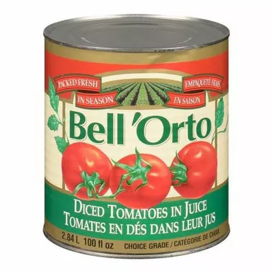 bell-orto-diced-tomatoes-in-juice-2-84l-100oz Bell 'Orto Diced Tomatoes In Juice 2.84L/100oz