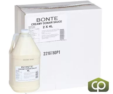 bonte-foods-ltd-sauce-cream-donair-4-lt-1-05-gallon-2-case Bonte Foods Ltd Sauce Cream Donair 4 LT/1.05 Gallon (2/Case)