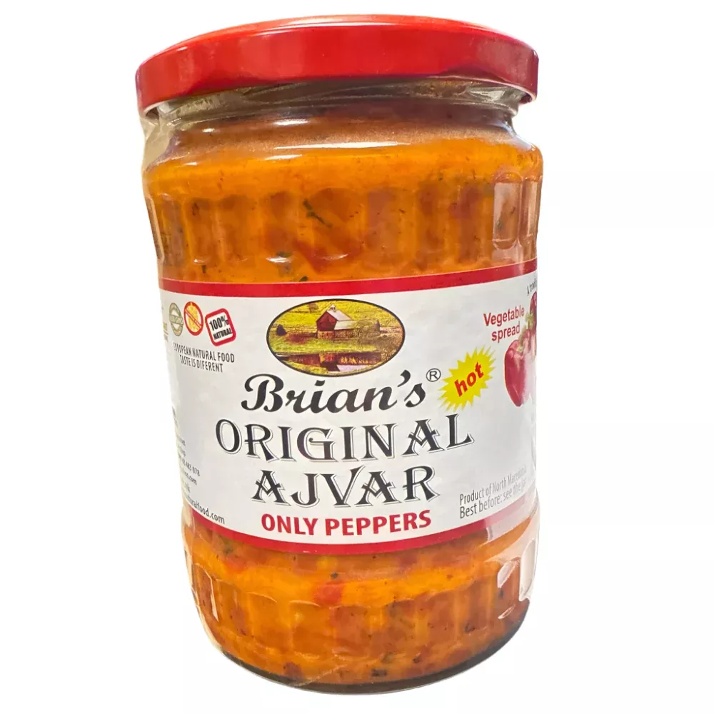 brian-s-original-ajver-hot-only-peppers-19-4-oz-550g Brian's Original Ajver HOT, Only Peppers, 19.4 oz - 550g