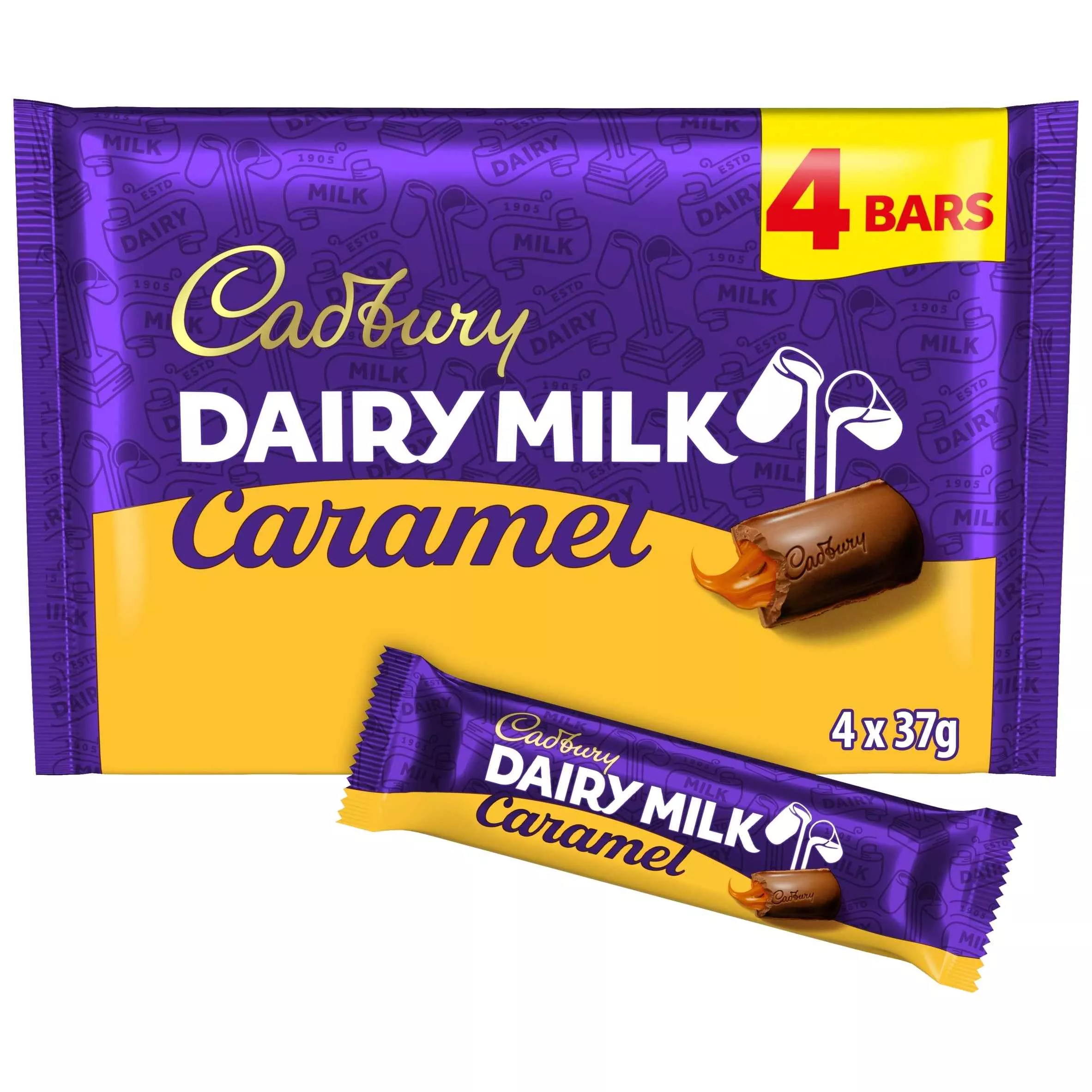 cadbury-dairy-milk-caramel-4-pack-148g Cadbury Dairy Milk Caramel 4-Pack 148g