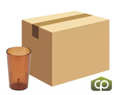 cambro-9-4-5-oz-amber-textured-plastic-tumbler-72-case-durable-drinkware Cambro 9 4/5 oz Amber Textured Plastic Tumbler (72/Case) - Durable Drinkware