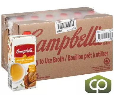 campbell-s-soup-chicken-broth-900-ml-31-ounces-12-case Campbell's Soup Chicken Broth 900 ML/31 ounces (12/Case)