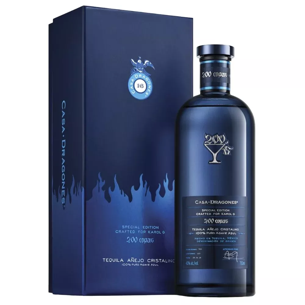 casa-dragones-karol-g-200-copas-cristalino-tequila Casa Dragones Karol G '200 Copas' Cristalino Tequila