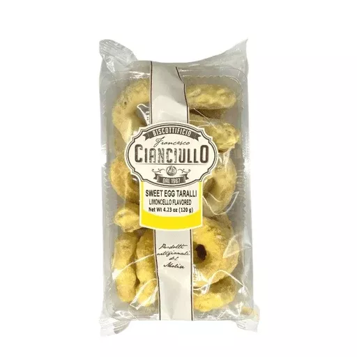 cianciullo-limoncello-sweet-egg-taralli-120g-4-23oz CIANCIULLO Limoncello Sweet Egg Taralli - 120g (4.23oz)