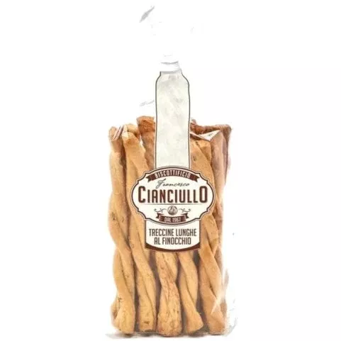 cianciullo-trecce-lunghe-long-braids-with-fennel-350g-12-35oz CIANCIULLO Trecce Lunghe (Long Braids) with Fennel - 350g (12.35oz)
