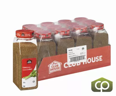 clubhouse-spice-celery-seed-500-gr-1-10-lbs-12-case-premium-quality-celery-seeds Clubhouse Spice Celery Seed 500 GR (1.10 lbs) (12/Case) - Premium Quality Celery Seeds