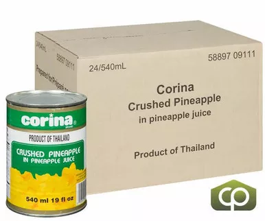 corina-pineapple-crushed-in-juice-540-ml-18-2-oz-24-case Corina Pineapple Crushed In Juice 540 ML/18.2 oz(24/Case)