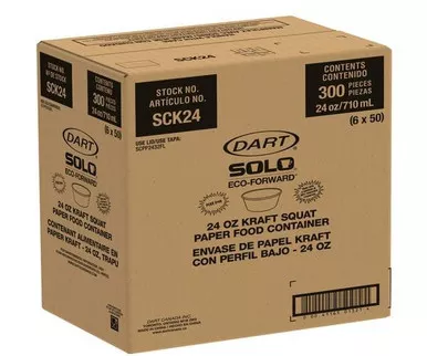 dart-container-container-double-sided-paper-round-kraft-24-oz-50-ct-6-case Dart Container Container Double Sided Paper Round Kraft 24 oz. 50 CT (6/Case)