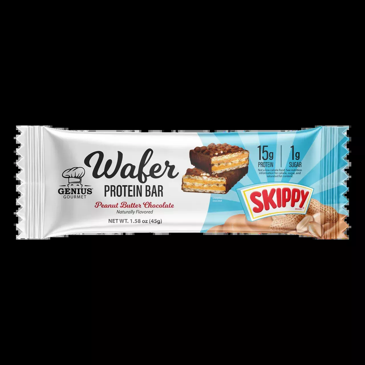 genius-gourmet-wafer-protein-bar-skippy-peanut-butter-chocolate Genius Gourmet - Wafer Protein Bar - Skippy Peanut Butter Chocolate -
