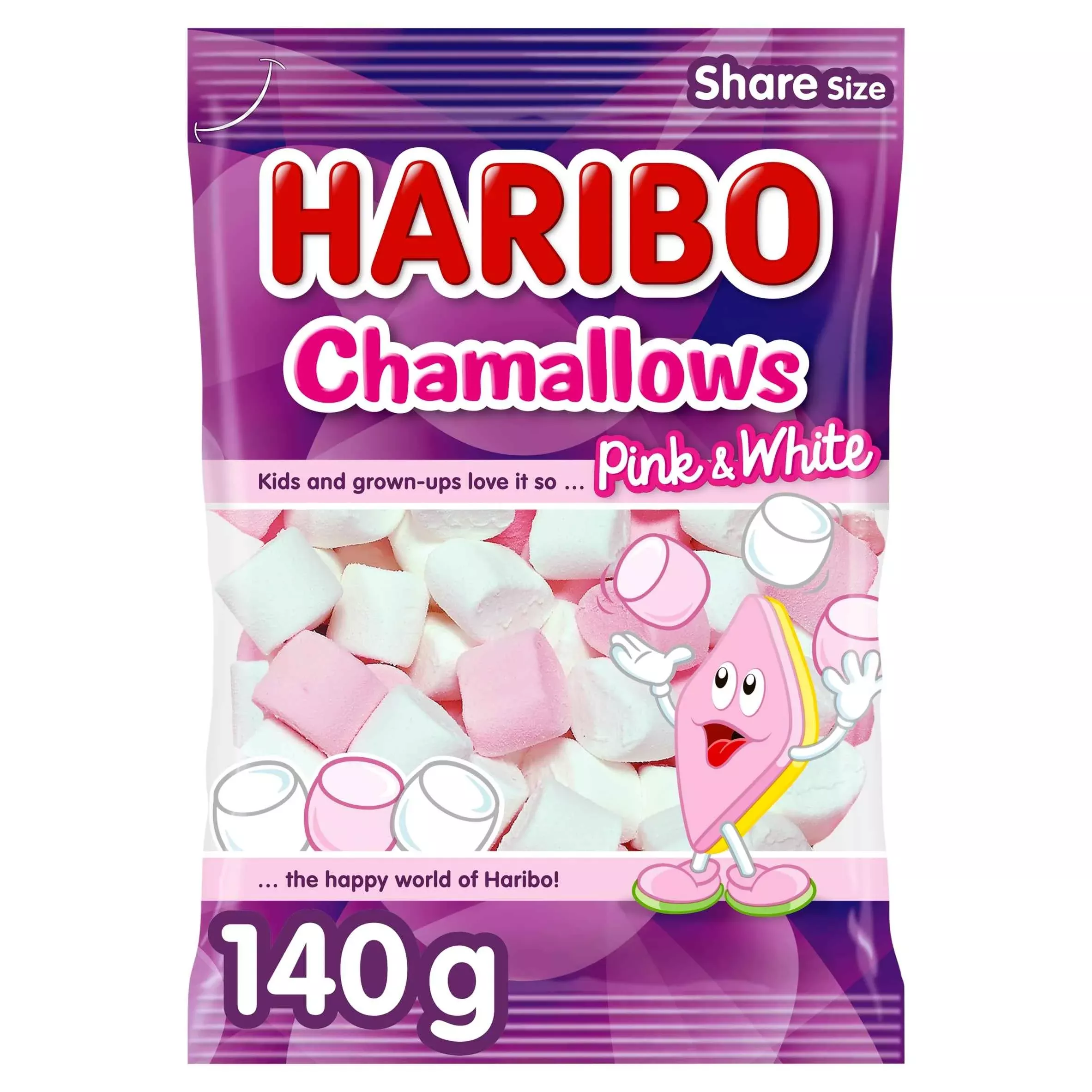 haribo-marshmallows-chamallows-pink-white-140g Haribo Marshmallows Chamallows Pink & White 140g