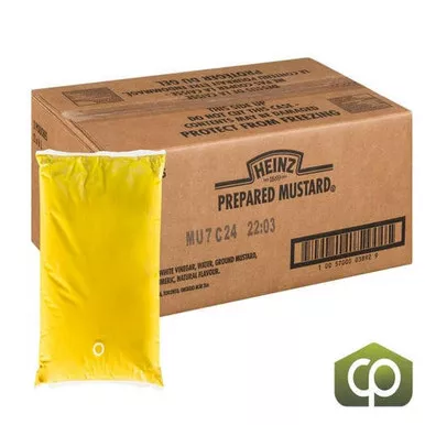 heinz-mustard-cryovac-pouch-pack-6-lt-2-case-26-4-lbs Heinz Mustard Cryovac Pouch-Pack - 6 LT (2/Case) - 26.4 LBS.
