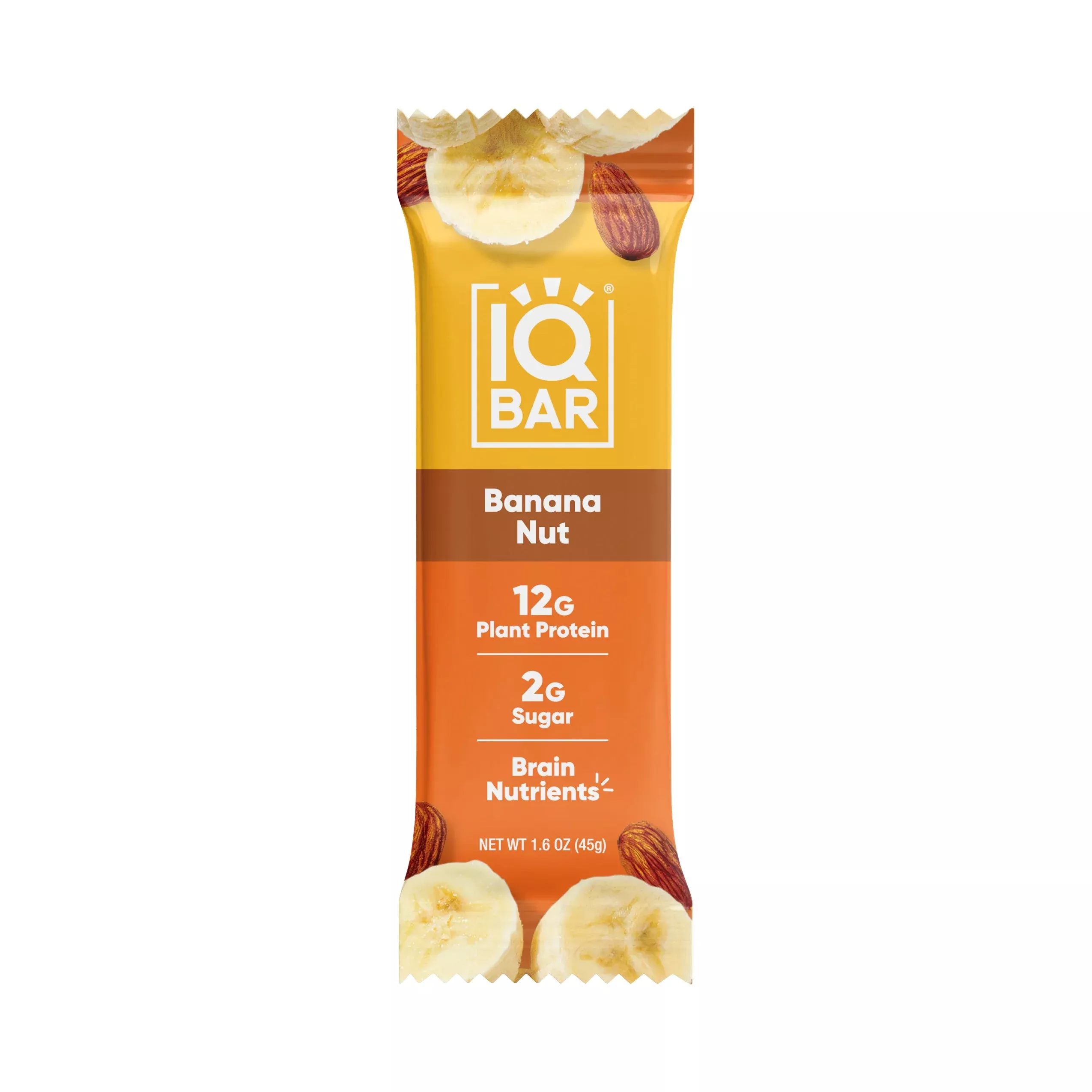 iqbar-vegan-keto-protein-bars-banana-nut-45g IQBAR - Vegan and Keto Protein Bars - Banana Nut - 45g