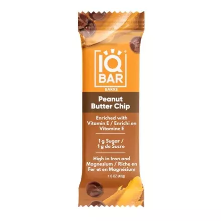 iqbar-vegan-keto-protein-bars-peanut-butter-chip-45g IQBAR - Vegan and Keto Protein Bars - Peanut Butter Chip - 45g