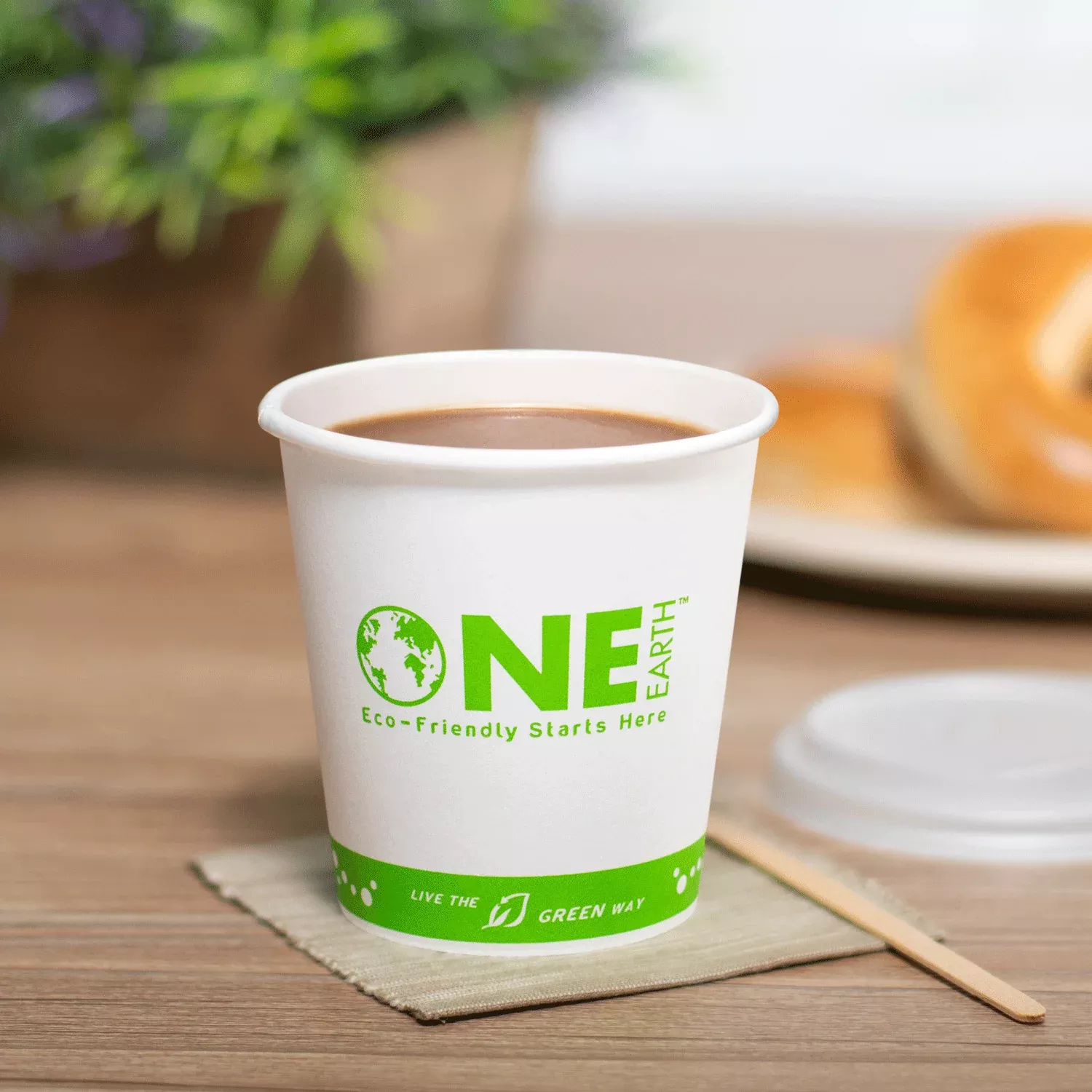 karat-earth-10oz-eco-friendly-paper-hot-cups-90mm-generic-print-1 Karat Earth 10oz Eco-Friendly Paper Hot Cups (90mm), Generic Print - 1