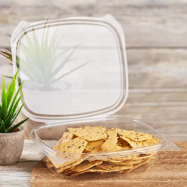 karat-earth-24oz-pla-hinged-deli-container-200-pcs Karat Earth 24oz PLA Hinged Deli Container - 200 pcs