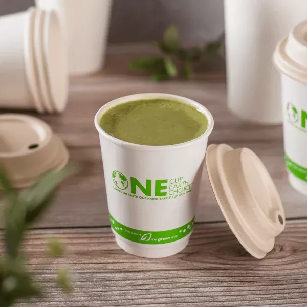 karat-earth-80mm-pfas-free-bagasse-sipper-dome-lid-8-oz-hot-cup Karat Earth 80mm PFAS Free Bagasse Sipper Dome Lid for 8 oz. Hot Cup,