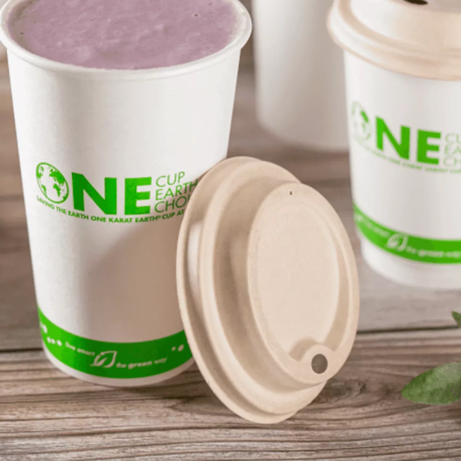 karat-earth-90mm-pfas-free-bagasse-sipper-dome-lids-10-24oz-hot-cu Karat Earth 90mm PFAS Free Bagasse Sipper Dome Lids for 10-24oz Hot Cu