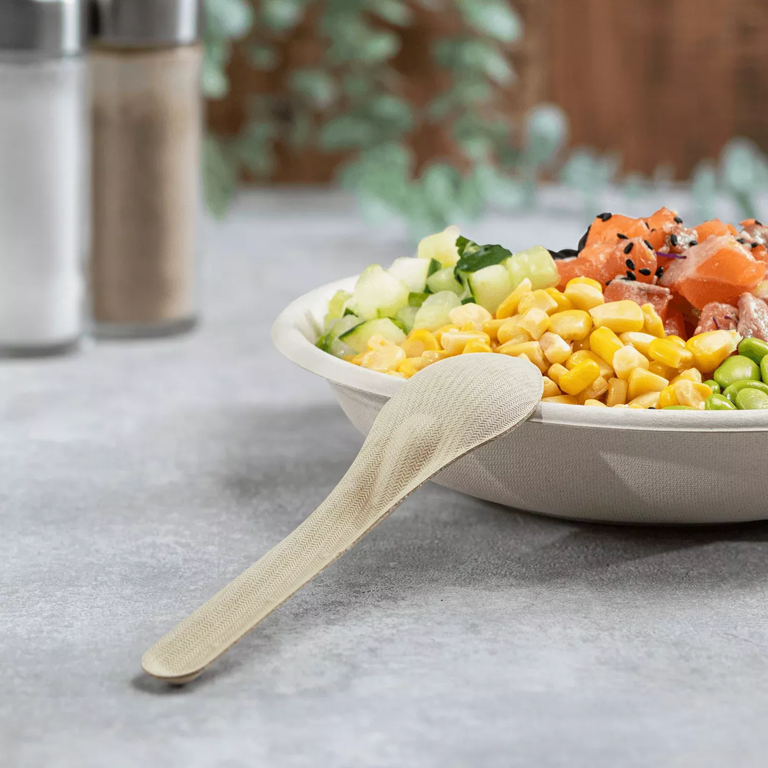 karat-earth-pfas-free-bagasse-spoon-paper-wrapped-750-pcs Karat Earth PFAS Free Bagasse Spoon Paper Wrapped - 750 pcs