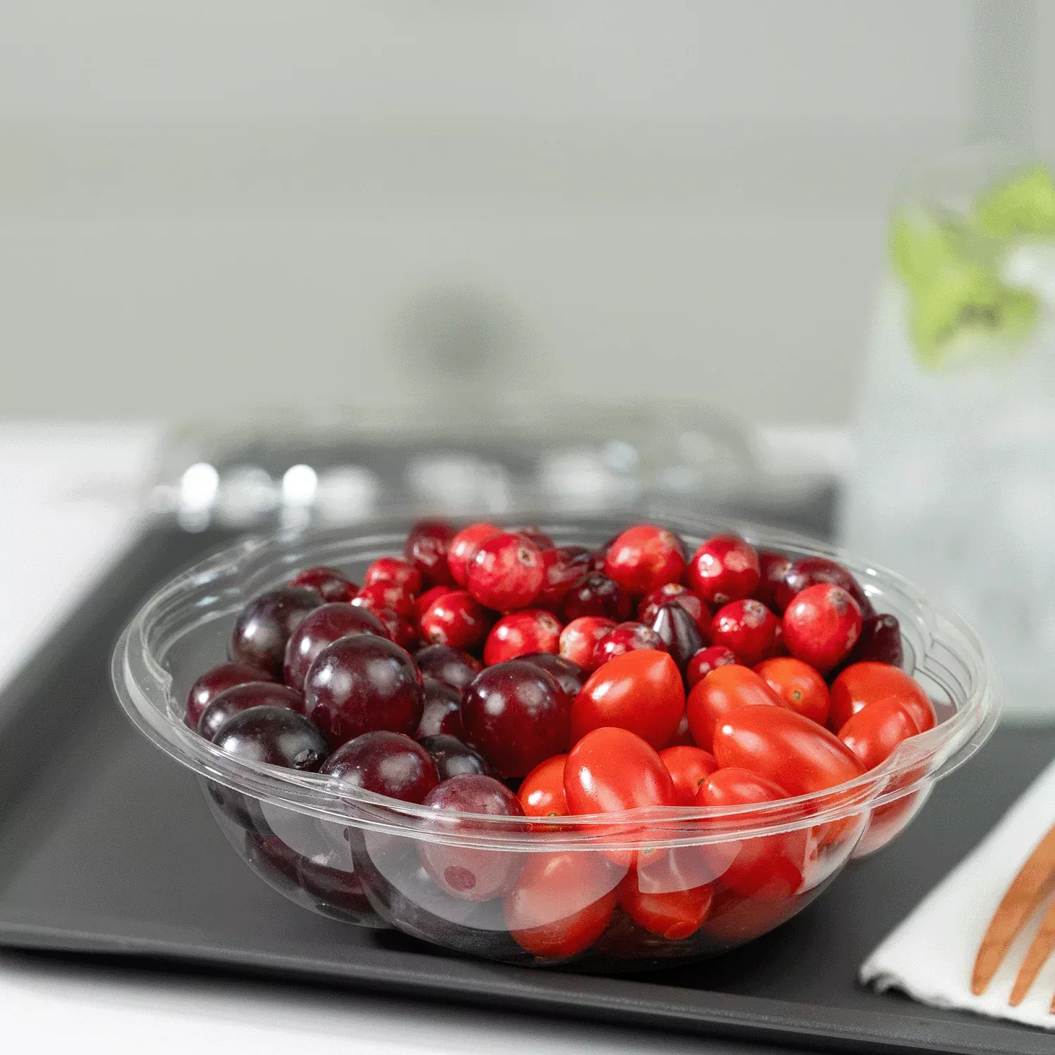 karat-earth-pla-18-oz-salad-container-175-mm-clear-300-pcs Karat Earth PLA 18 oz Salad Container (175 mm), Clear - 300 pcs