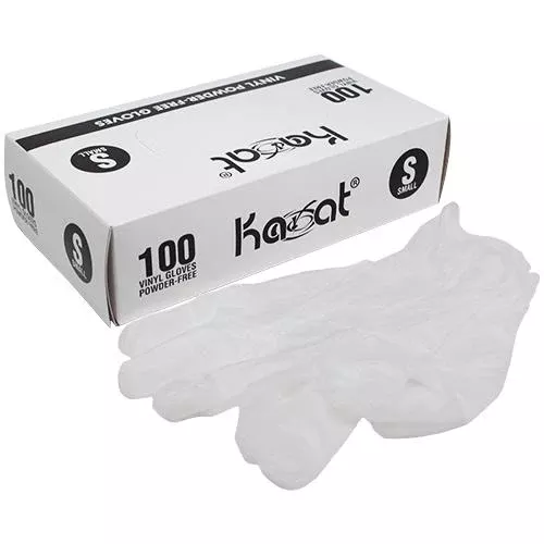 karat-vinyl-powder-free-gloves-clear-small-1-000-ct Karat Vinyl Powder-Free Gloves (Clear) - Small - 1,000 ct
