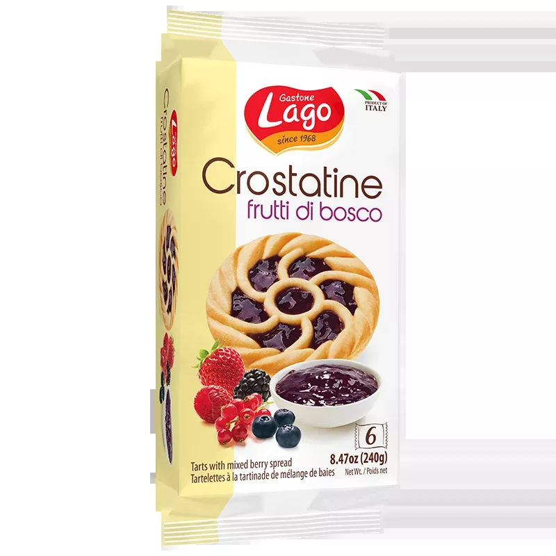 Lago Crostatine, Tarts with Wild Mix Berries Jam, 8.46 oz