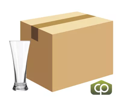 Libbey 19 11 1/2 oz Hourglass Design Pilsner Glass - Chip-Resistant (36/Case)